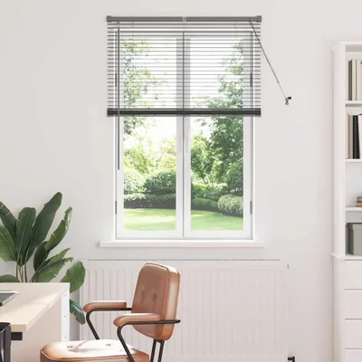 Obrázek produktu pro Žaluziové rolety Tmavě šedá 130 x 90 cm Hliník