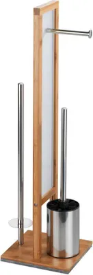 Produktbild von WENKO WC-Garnitur Rivalta braun, weiß Holz