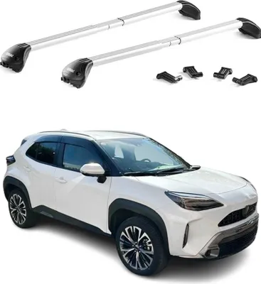 Image de Barres de toit transversales pour Toyota Yaris Cross 2020-2025 Alu Gris 2Pcs ABE