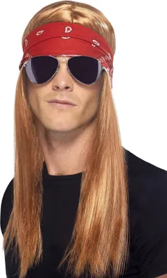 Image de Ensemble Rocker Hippie - Perruque de costume pour le carnaval