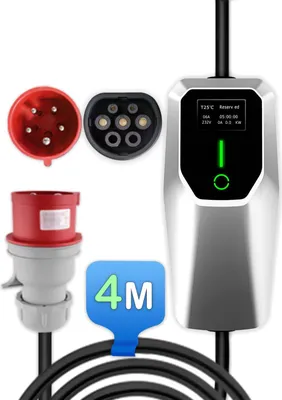 Obrázok produktu pre 4M 11KW 3-fázový 55mm nabíjací kábel pre e-autá nabíjačka typu 2 6-16A 4M všeobecne