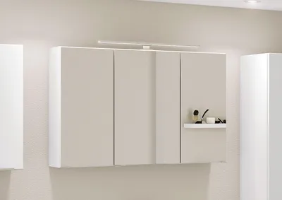Image de Spiegelschrank >Garda< in weiß - 100x66x20cm (BxHxT)