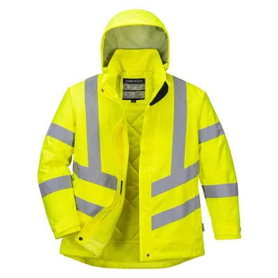 Produktbild von Portwest LW74 Damen Warnschutz Winterjacke Yellow Gr. XS