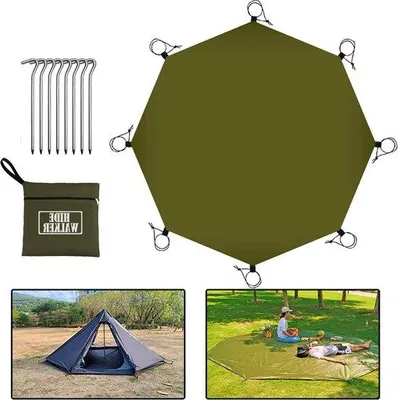 Produktbild von Famanu Wasserdichtes Zeltunterlage für Camping - Multifunktionale Zeltmatte und Schutzplane