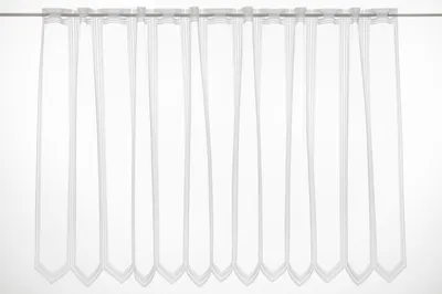 Produktbild von Gardinen Kranzusch Scheibengardine schlichter Jacquard 90x112,5 cm H/B weiß Bistrogardine Vorhang Küche 1er Pack