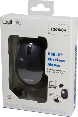 Immagine prodotto di Logilink Maus optisch 3D USB-C 3 Tasten 3200 dpi 2.4