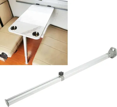 Immagine prodotto di Gamba del tavolo pieghevole regolabile - Lega di alluminio - Camper Caravan Barche - 560-930 mm telescopico - Facile da installare