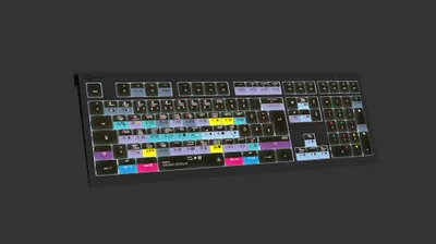 Produktbild von Logickeyboard ASTRA 2 Tastatur USB QWERTZ Englisch Schwarz (LKB-RESB-A2M-DE)