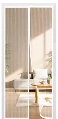 Image de Grille anti-insectes magnétique pour porte sans perçage