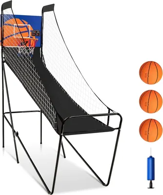 Produktbild von COSTWAY Arcade-Basketballspiel klappbar inkl. 3 Basketbällen Basketballkorb Basketball Automat mit elektronischem Scorer Buzzer & Pumpe