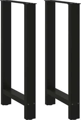 Obrázok produktu pre Nohy barového stola, čierne, 2 ks, 40 x (90-91) cm, oceľové