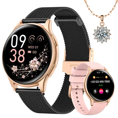 Produktbild von 2025 NEW Smartwatch 1,29" mit Anruf, Zyklus-Tracking,120+Sportmodi,Herzfrequenz & Schlafmonitor,Schrittzähler,kompatibel mit Android&iOS,Geschenk