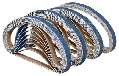 Obrázek produktu pro Sada brusných pásů, 13 x 457 mm, s 8 různými hrubostmi