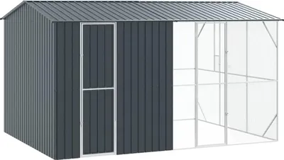 Immagine prodotto di vidaXL Gabbia per uccelli antracite 430 x 310 x 247 cm Acciaio zincato