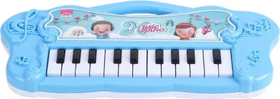 Obrázek produktu pro Elektronická hračka klavír pro miminka, děti, předškolní vzdělávání, hudba, dívky, dárek, modrý