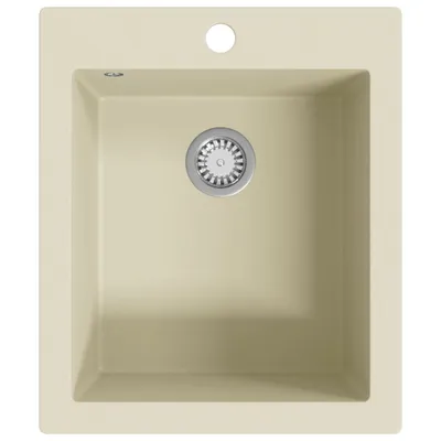 Produktbild von vidaXL Granitspüle Einzelbecken Beige