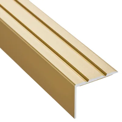 Produktbild von SOTECH Treppenprofil 1000 x 25 x 18 mm messing eloxiert selbstklebend