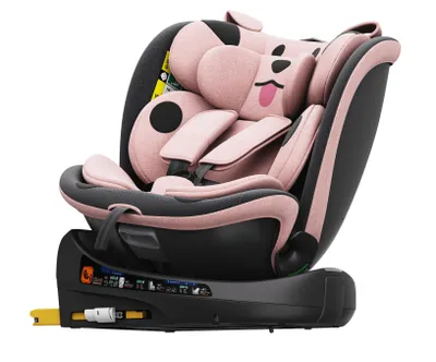Obrázek produktu pro BUF BOOF® B-Joy DELUXE i-Size 40–150 cm dětská autosedačka, ISOFIX, otočná o 360°, poloha pro ležení 155°, poloha pro spánek, PinkDOG