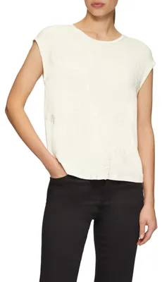 Productafbeelding van s.Oliver 2157278.02D0.46, Blouses, Volwassenen, Dames, Crème, Casual, Zonder mouwen