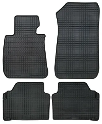 Produktbild von für BMW 3er (E90) ab 2005-01/2012 Passform PETEX Gummimatten 4-teilig schwarz Allwettermatten Gummifußmatten