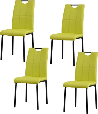 Produktbild von Esszimmerstuhl Denton Webstoff Grün 4er-Set