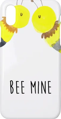 Produktbild von Mr. & Mrs. Panda Iphone 10 Handyhülle Biene Liebe - Weiß - Geschenk, Hummel, Handy Case, Cover, X