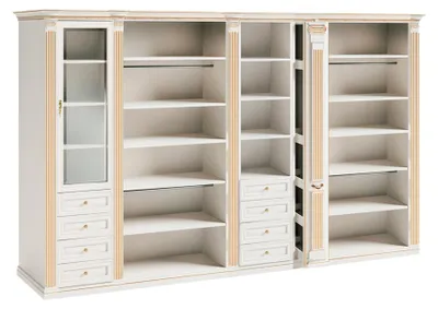 Immagine prodotto di Armadio bianco di design in legno massiccio per camera da letto armadio ad angolo