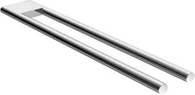 Produktbild von Keuco Handtuchhalter EDITION 400 2-tlg., feststehend Ausladung 450 mm Schwarzchrom gebürstet 11518130000