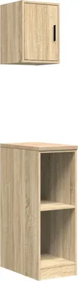 Image de Armoires de garage 2 pcs chêne sonoma bois d'ingénierie
