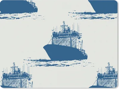 Produktbild von MuchoWow® Mauspad Mousepad Muster - Wasser - Boot 23x19 cm - Mousepads - Maus Mat - Pad - Mausunterlage - Schreibtischunterlage - Mauspad