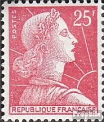 Produktbild von Briefmarken Frankreich 1959 Mi 1226 (kompl.Ausg.) mit Falz Marianne