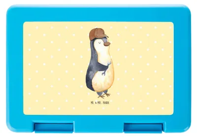 Produktbild von Mr. & Mrs. Panda Bentobox Wenn Papa es nicht reparieren kann, sind wir am Arsch - Gelb Pastell - Geschenk, Vater, Vatertag, Essensbox, Pinguin, Bento Box, Snackbox