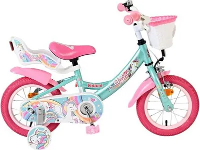 Produktbild von Volare Unicorn Kinderfahrrad - Mädchen - 12 Zoll - Grün