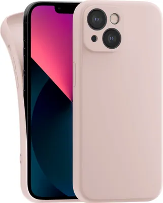 Produktbild von Hülle für Apple iPhone 13 - Handyhülle mit Kameraschutz Cover aus Silikon in Rosa