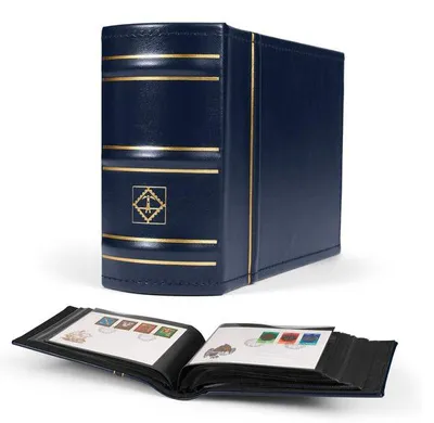 Produktbild von Album für bis zu 100 FDCs oder Briefe bis zu 195x130 mm, blau