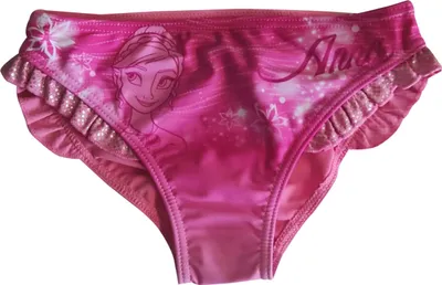 Produktbild von Disney Frozen Die Eiskönigin, Anna, Badehose, Badeslip, Bikinihose für Kinder Pink Gr. 128