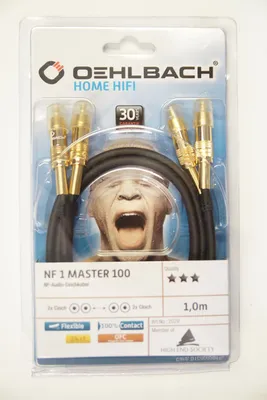 Produktbild von OEHLBACH NF 1 Master Set, 1m, 2 x RCA, 1 m, Schwarz