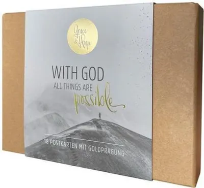 Produktbild von With God all things are possible - Postkartenset