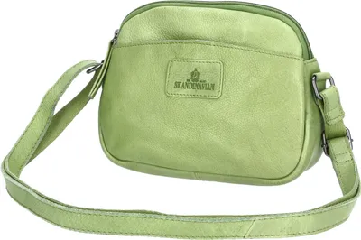 Produktbild von The Skandinavian Brand Damen Leder Umhängetasche Green : grün-40 Farbsortierung: grün-40