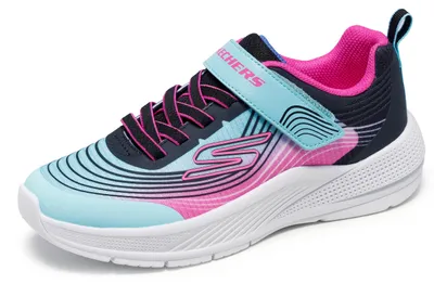 Produktbild von Skechers Mädchen Microspec Advance Sneaker, Aqua Mesh Purple Trim, 29 EU