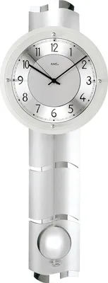 Zdjęcie produktu dla Zegar wahadłowy sterowany radiowo AMS, mechanizm wahadłowy sterowany radiowo, 24x66x10cm, 5215
