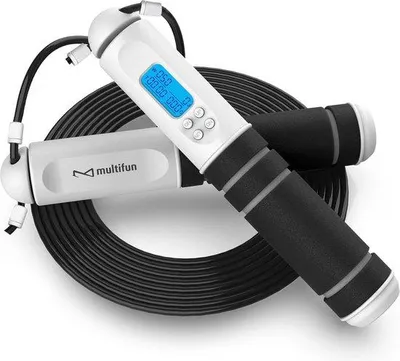 Produktbild von Sprungseil mit Kalorienzähler und verstellbarem Digitaldisplay, ideal für Fitness