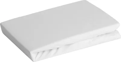 Produktbild von Jersey Betttuch weiß 140x200 30cm Baumwolle Gewicht: 125 G/M2