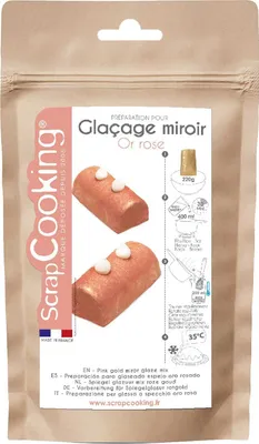 Produktbild von Spiegeleffekt-Glasur rosa 220 g