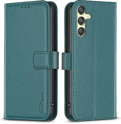 Produktbild von Samsung Galaxy A25 Hülle - BINFEN Klapphülle - Grün