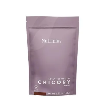 Obrázok produktu pre KBruShop Farmasi Nutriplus Čakanková káva 100 g Vegánska instantná káva z koreňa čakanky bez kofeínu, s vysokým obsahom vlákniny