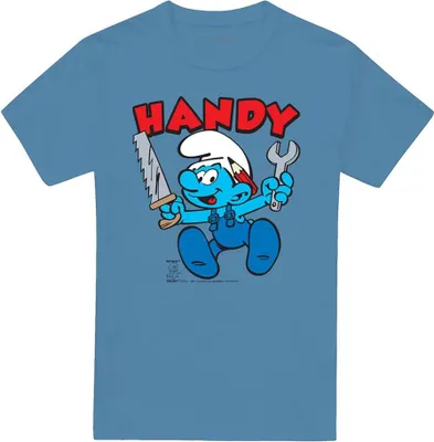 Imagen del producto de Los Pitufos - Camiseta para hombre/mujer, uni, modelo TV21226 (Talla S) (Azul Carolina)