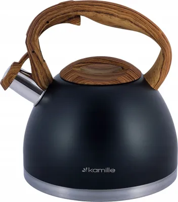 Produktbild von Wasserkocher mit Pfeife aus Edelstahl 2,7 L INDUKTION KAMILLE KM-1087