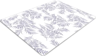 Obrázok produktu pre Podlahová ochranná podložka - Ochranná podložka pod stoličku - Podlahová podložka - 140x100 cm - Sivé listy