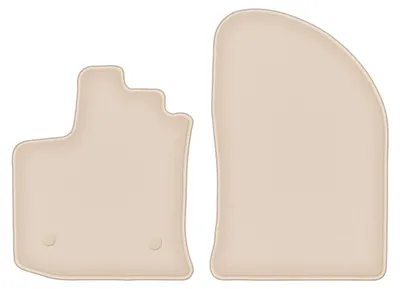 Produktbild von DURBAN Beige Velours-Fußmatten vorne für Dacia Lodgy 7-Sitzer (2012-)